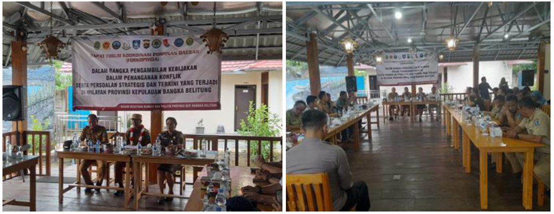 Rapat Fasilitasi Forum Koordinasi Pimpinan Daerah (Forkopimda) Prov. Kep. Bangka Belitung