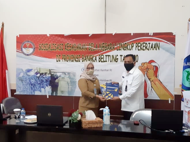 Sosialisasi Kesadaran Bela Negara Lingkup Pekerjaan di Bangka Belitung