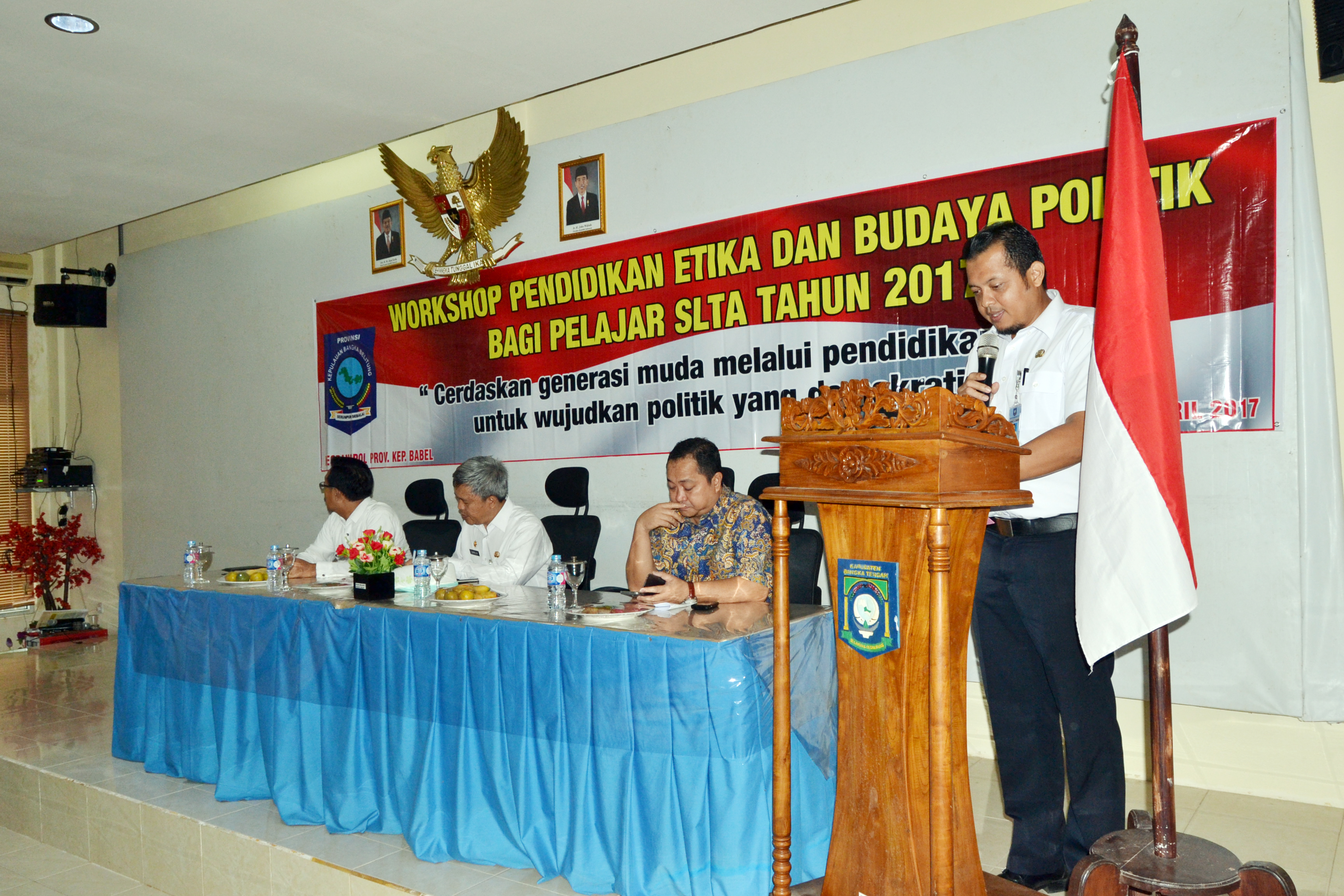 Workshop Pendidikan Etika dan Budaya Politik bagi Pelajar SLTA tahun 2017