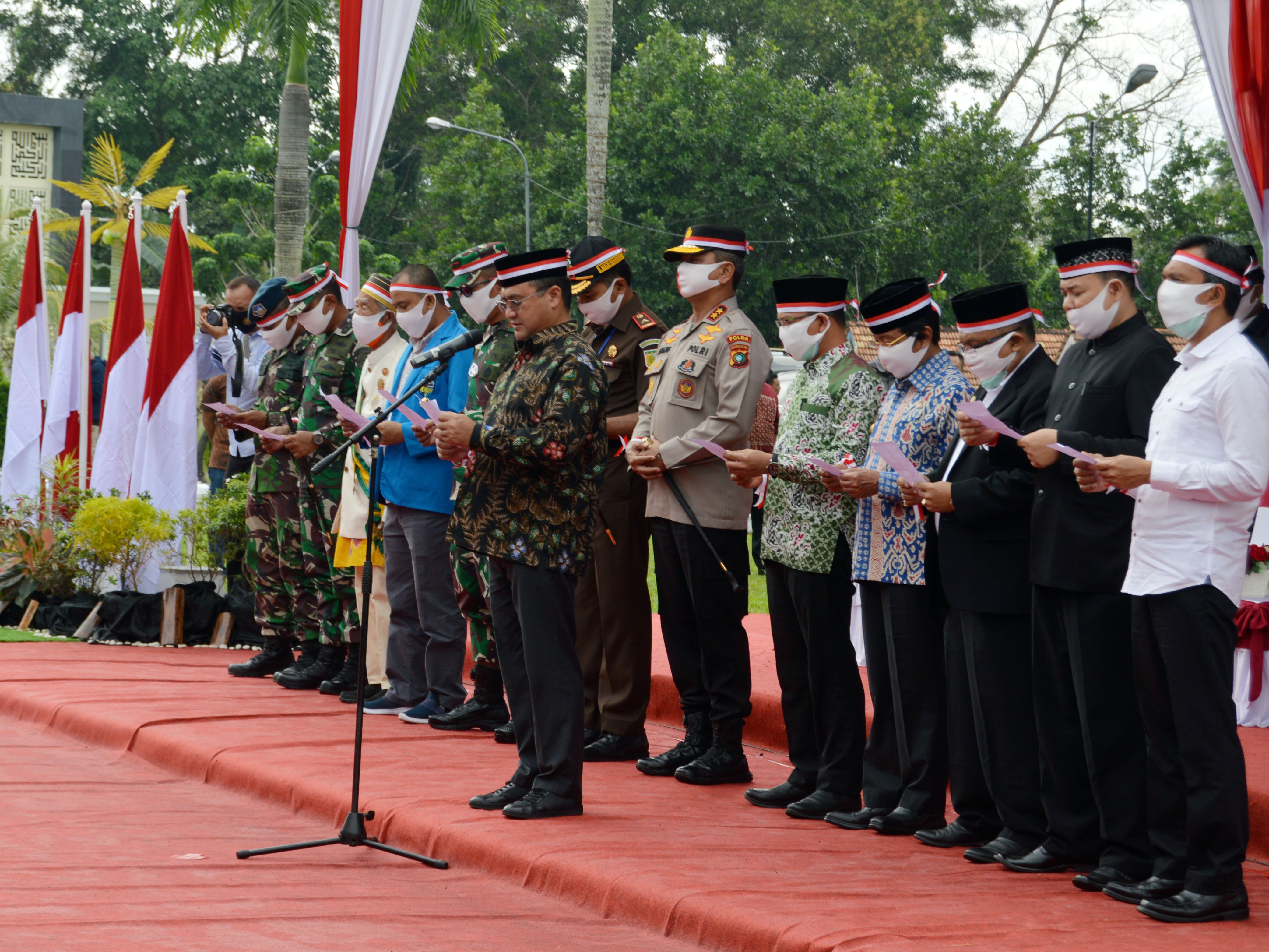 Kabupaten/Kota Se-Prov. Kep. Babel serentak melaksanakan Apel Kebangsaan