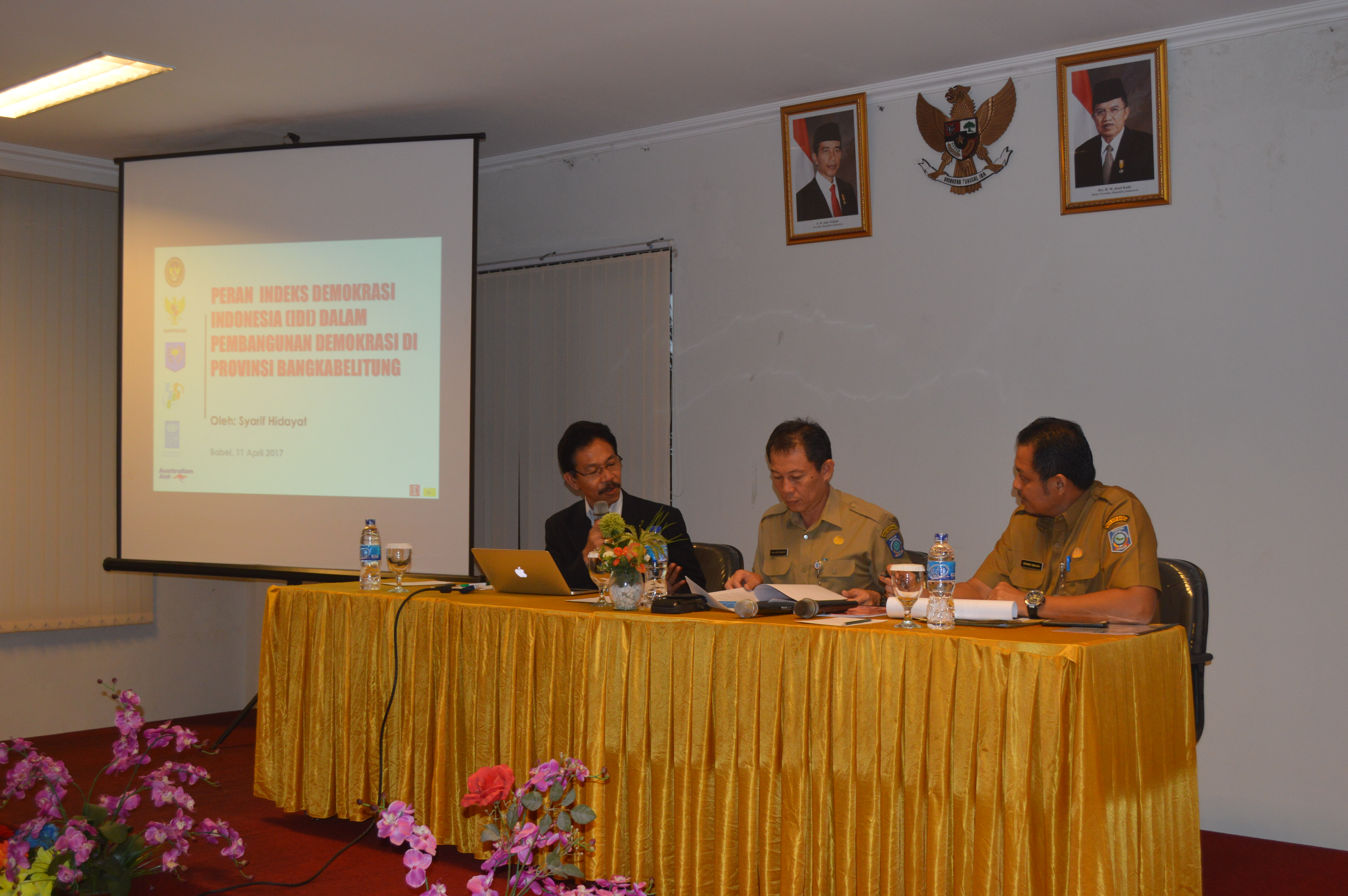 Penguatan Fungsi Kelompok Kerja Indeks Demokrasi Indonesia (IDI) Provinsi Kepulauan Bangka Belitung