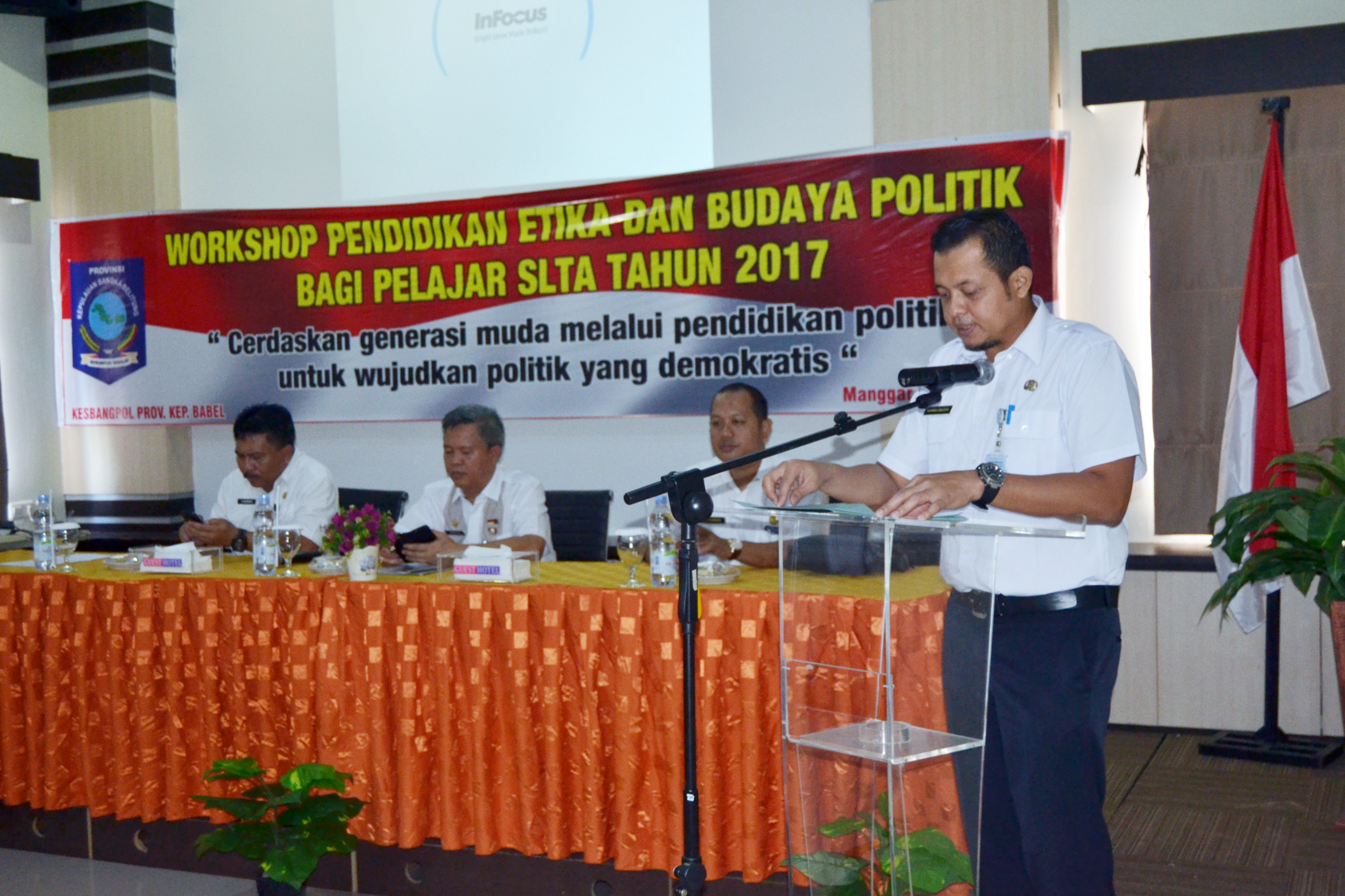 Workshop Pendidikan Etika dan Budaya Politik bagi Pelajar SLTA di Kabupaten Belitung Timur