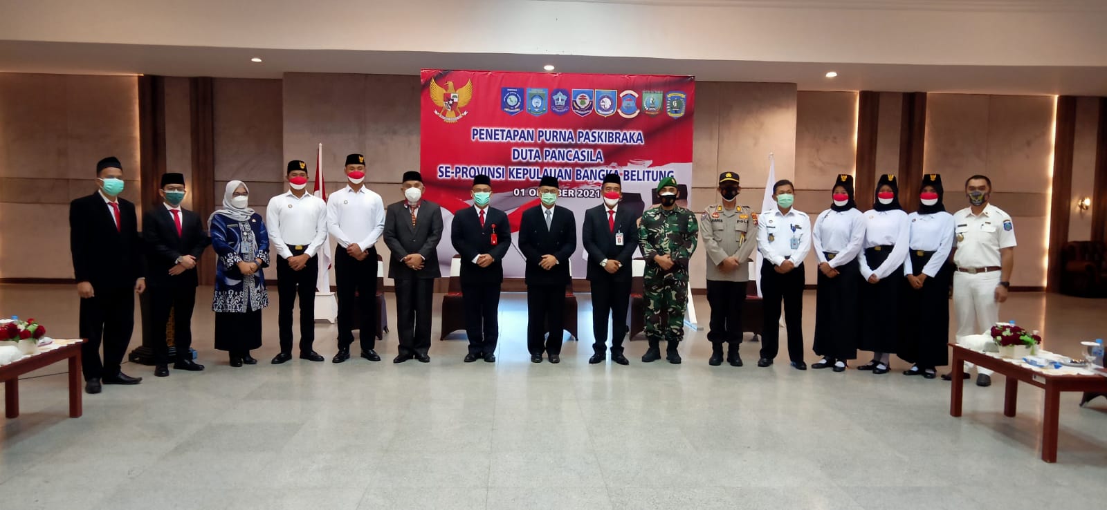 Penetapan Purna Paskibraka Duta Pancasila se-Provinsi Kepulauan Bangka Belitung